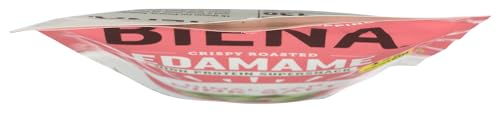 Biena Edamame Roasted Himalayan Salt packaging back reveals premium ingredients.