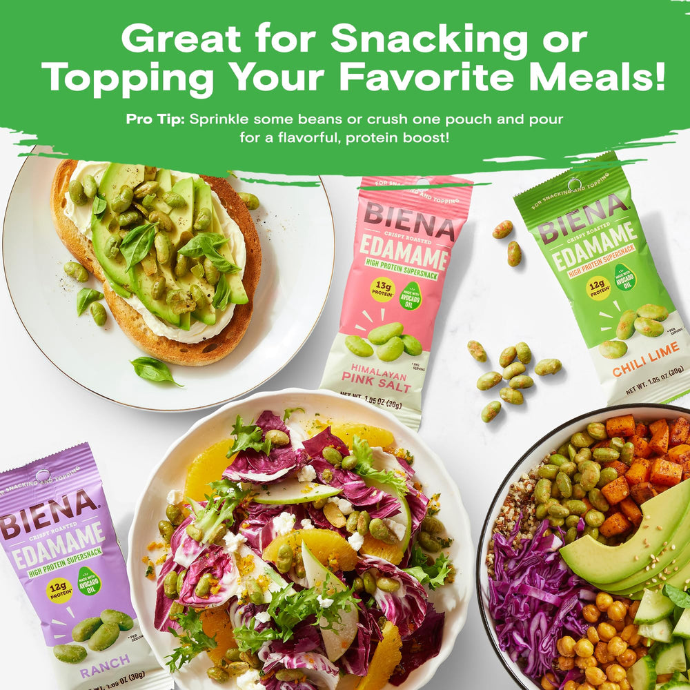 BIENA Trio flavor collection showcases three tasty protein-forward options.