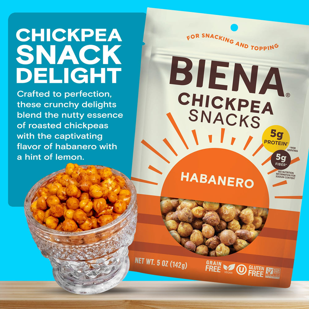 Fragrant habanero with lemon notes in BIENA chickpea snacks