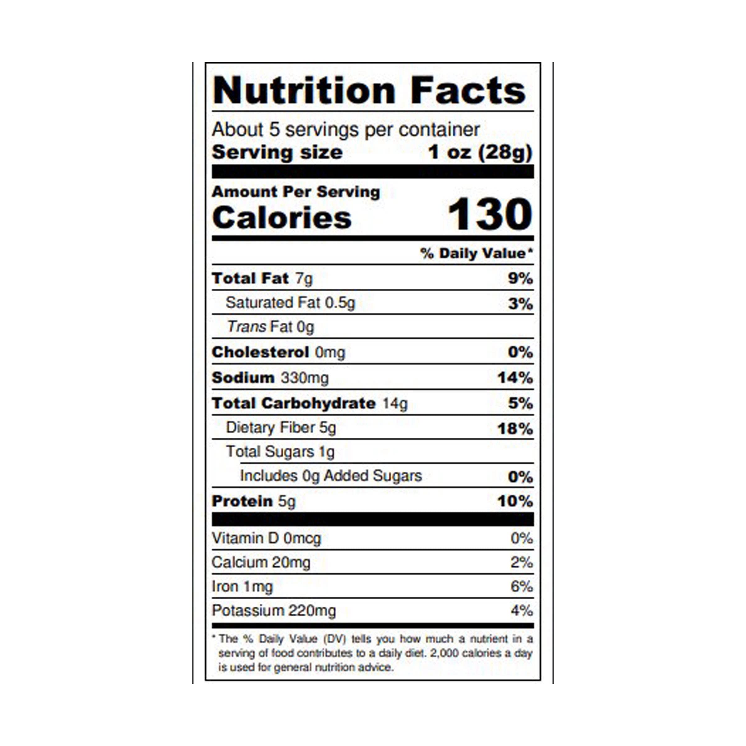 Non-GMO label on BIENA Habanero Chickpeas packaging