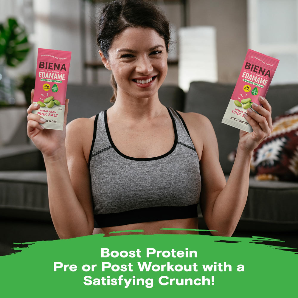 Biena On-the-go snack setup demonstrates mess-free, portable protein