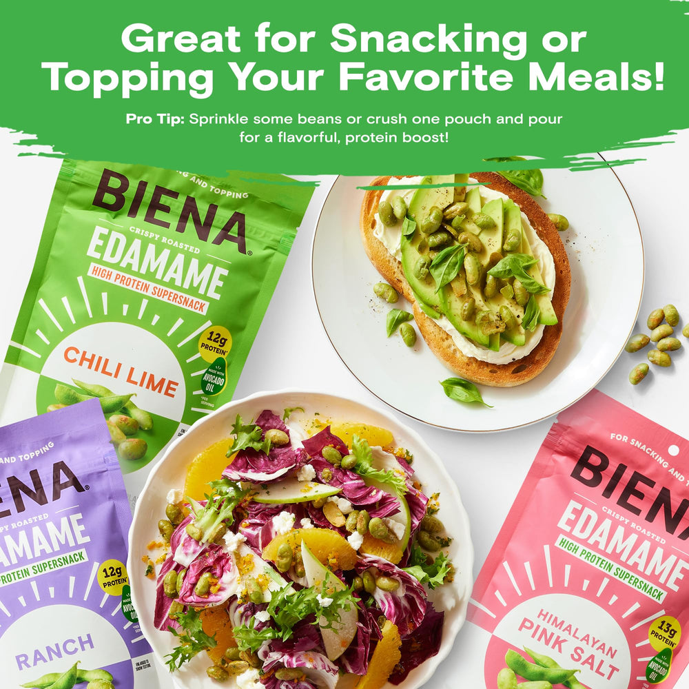 BIENA protein-rich edamame bites suited for athletes