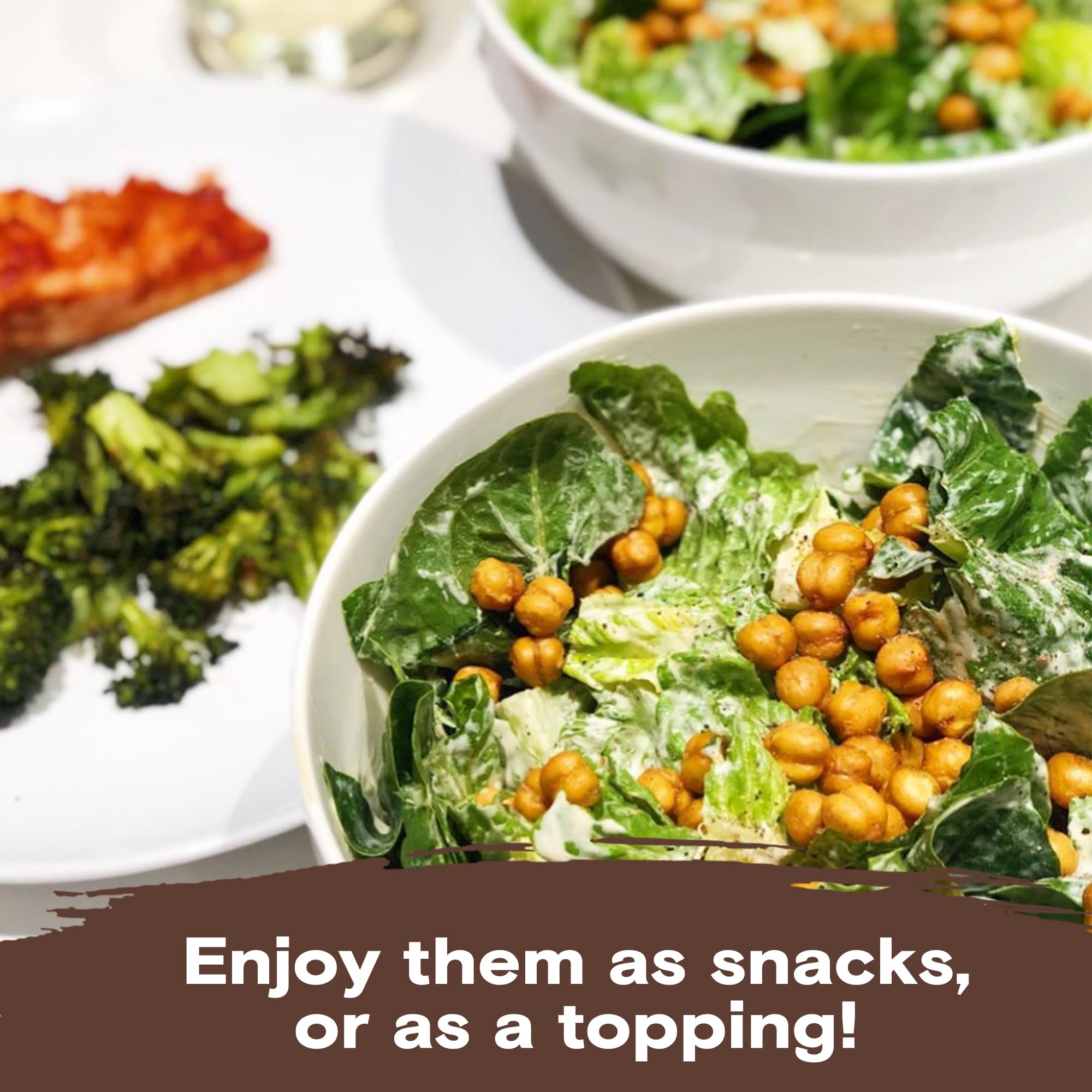 BIENA Rockin’ Ranch chickpeas are a nut-free plant-based snack option.