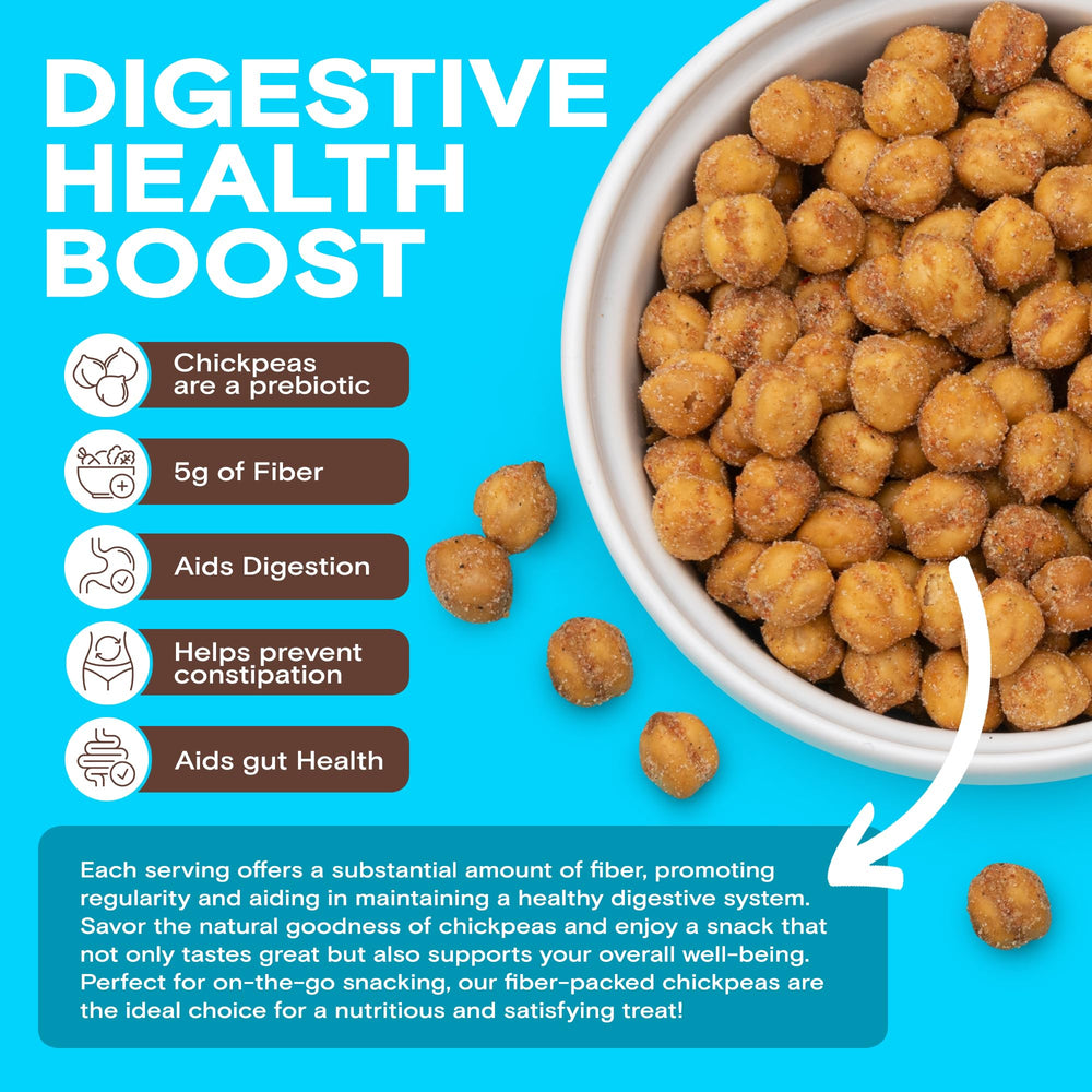 BIENA Rockin’ Ranch chickpeas snack in hand for a convenient protein boost.