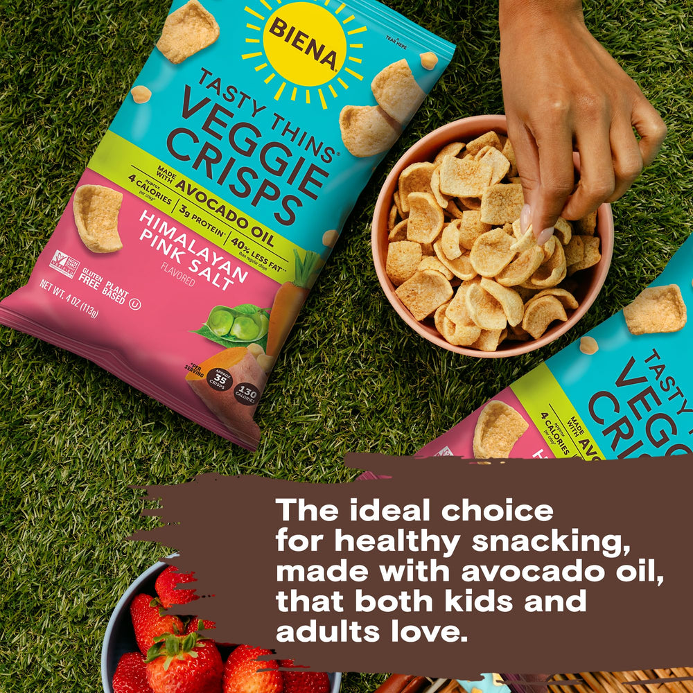 BIENA Tasty Thins gluten-free and non-GMO snack option