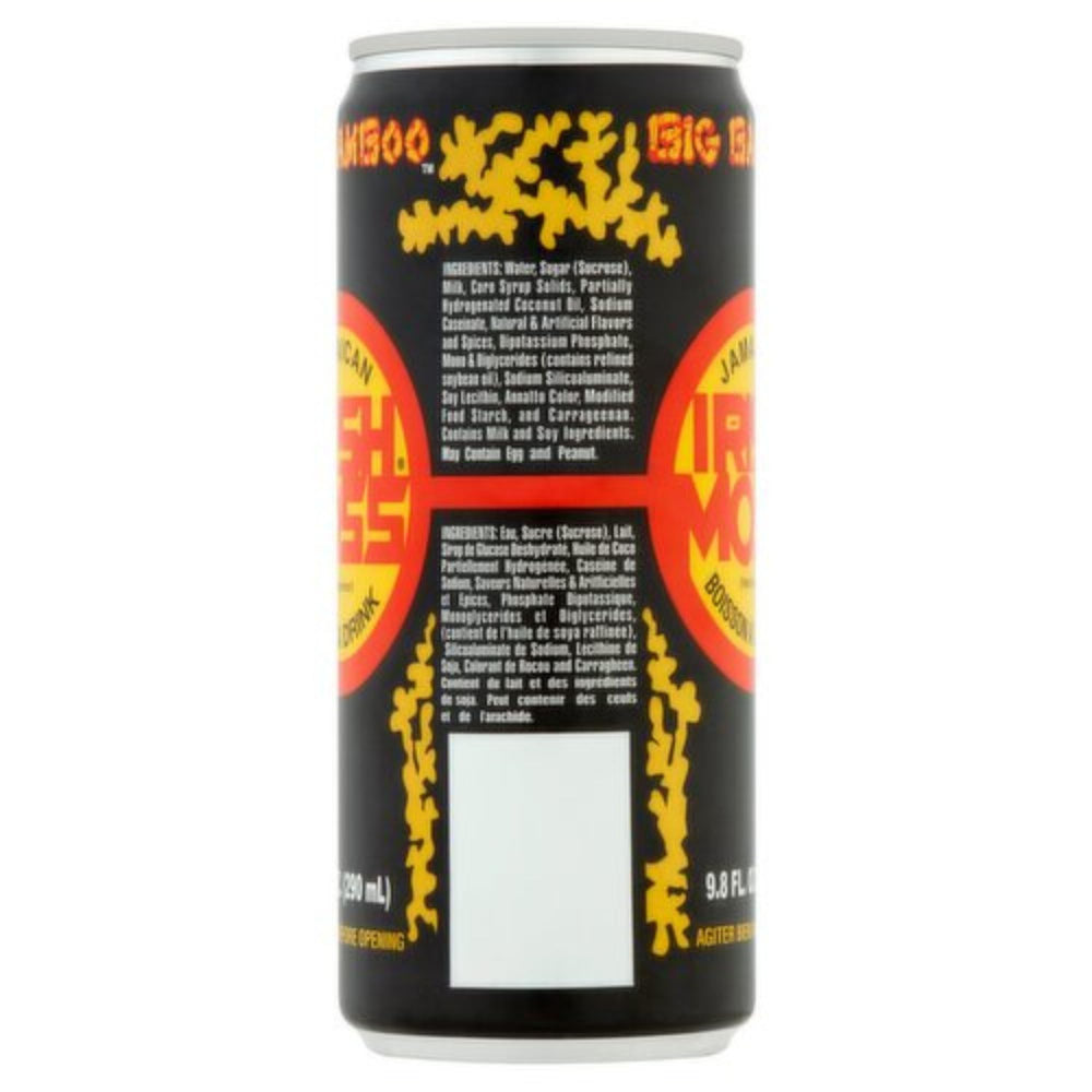 Big Bamboo Irish Moss Vanilla Drink ready-to-drink bottle on table