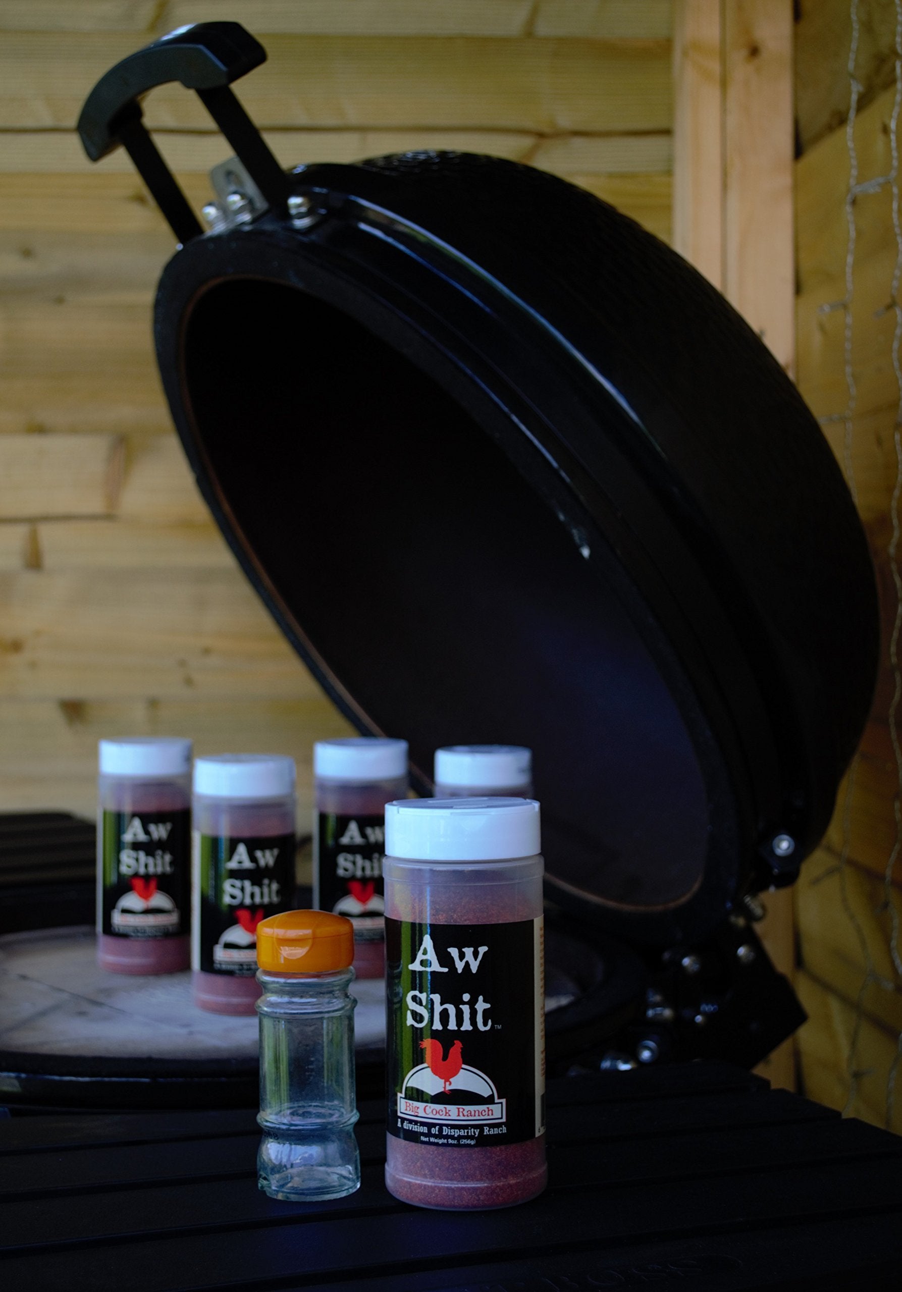 Aw Shit spice pack displayed for versatile summer grilling sessions