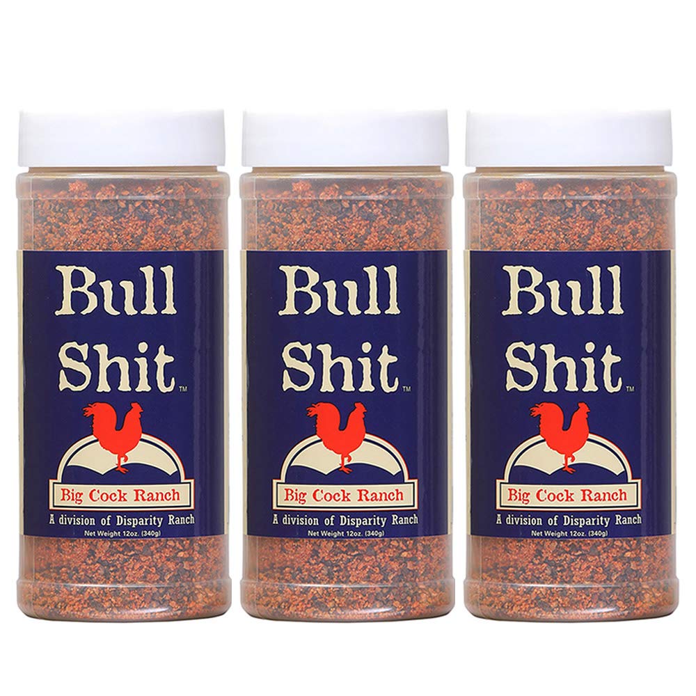 Big Cock Ranch Bull Shit steak seasoning pack-3 enhances beef flavor for home grilling