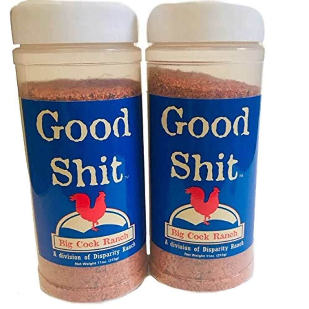 Big Cock Ranch Good Shit Seasoning 11 oz front view enhances grilled flavor