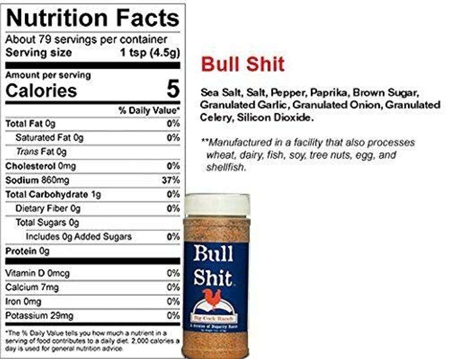 Big Cock Ranch Good Shit shaker sprinkles versatile flavor on vegetables and potatoes