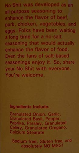 Big Cock Ranch No Shit Salt Free Seasoning in use highlighting flavor boost in eggs.