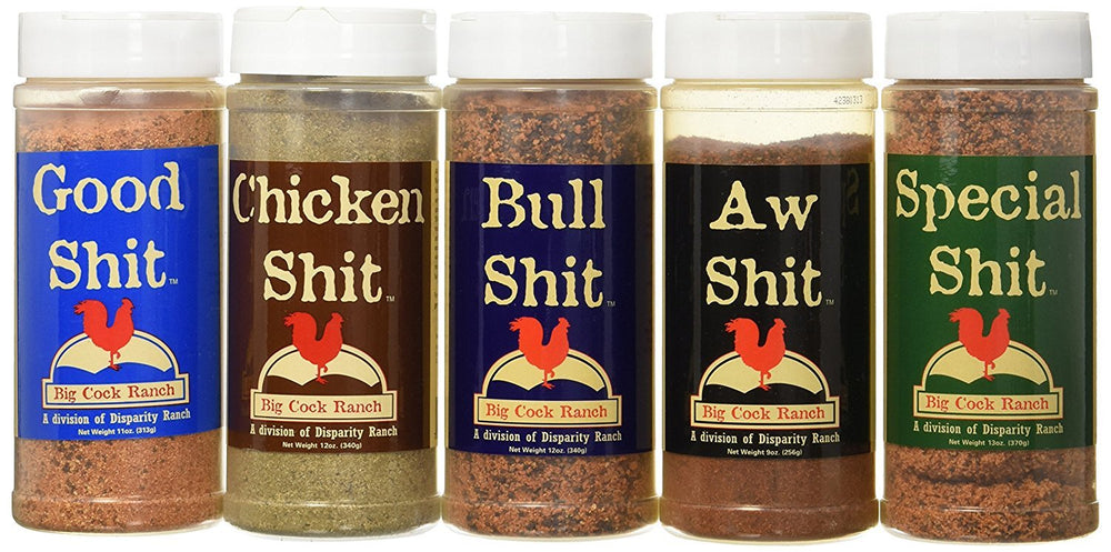 Big Cock Ranch Shitload sampler box, ideal for epic backyard barbecues and flavor testing.