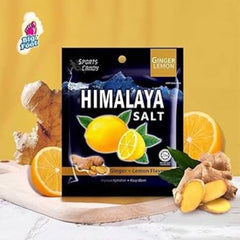 Big Foot Himalaya Salt Candy Ginger Lemon wrapped piece stays fresh for on-the-go snacking.