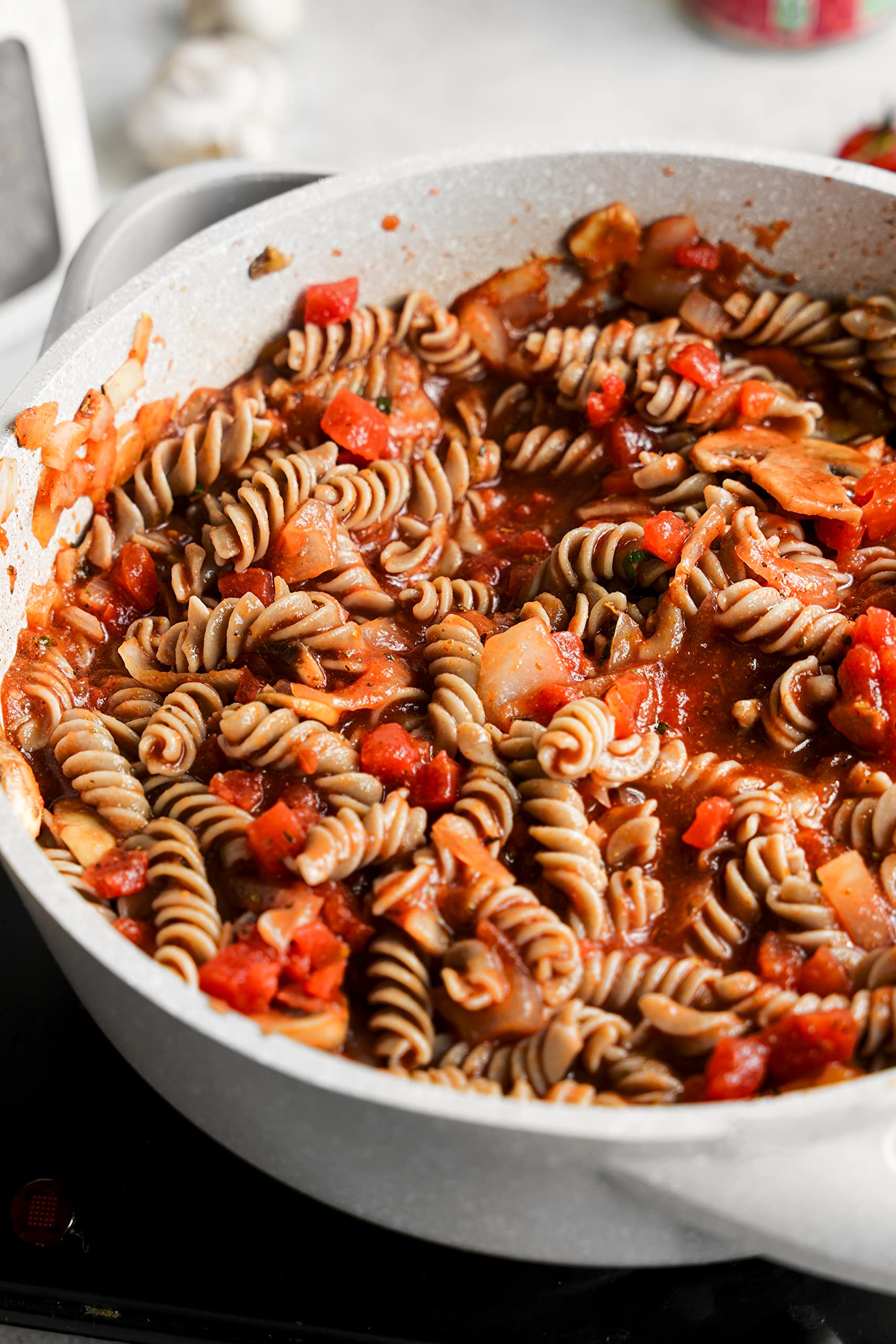 Big Green Organic Food buckwheat rotini ingredients label emphasizing single-ingredient and gluten-free.