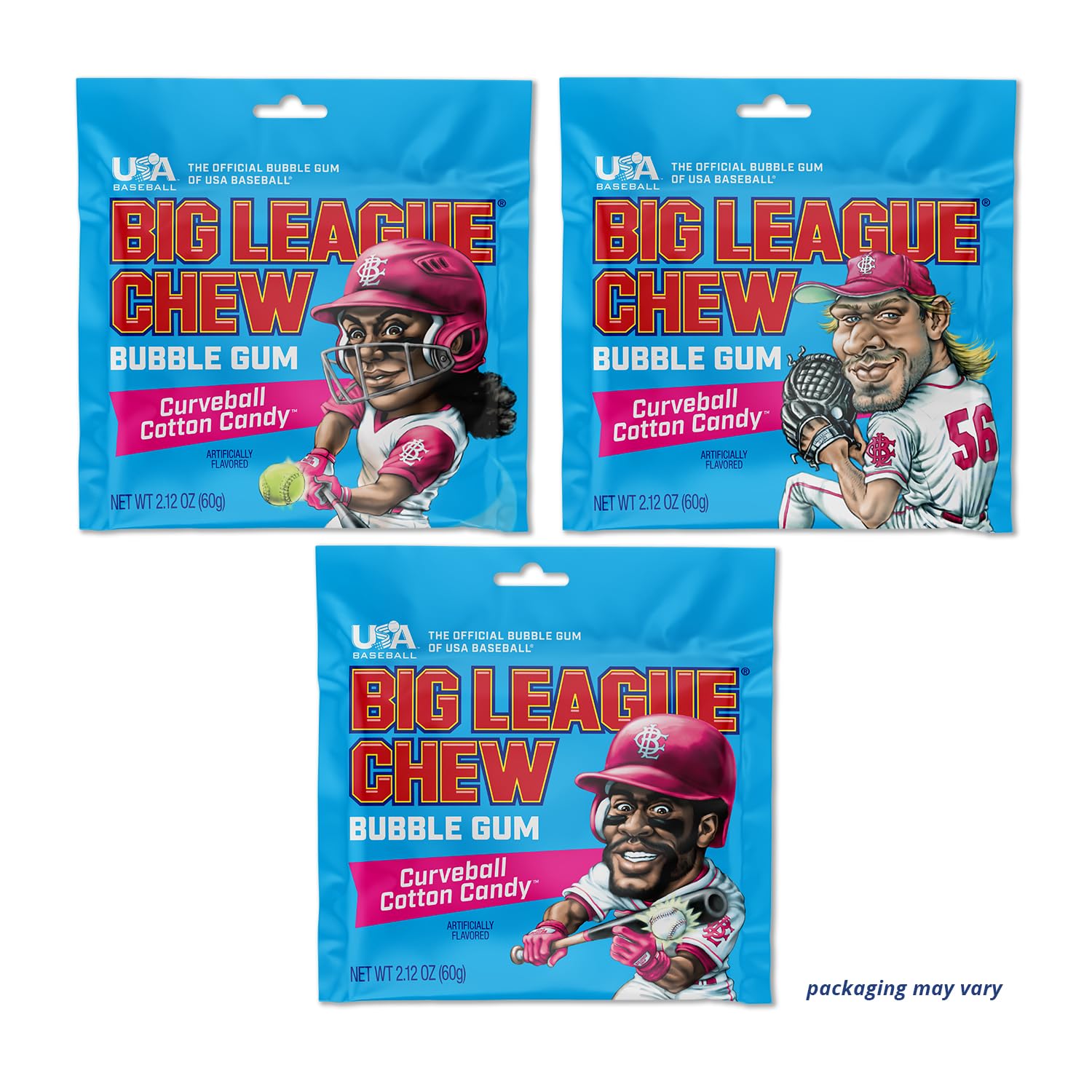 Big League Chew Curveball Cotton Candy Gum offers a flavorful pick-me-up during practice.