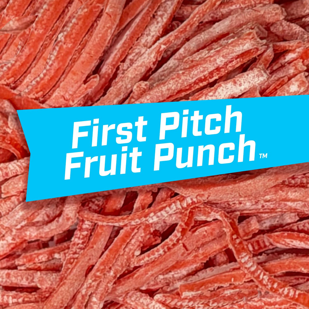 Big League Chew Fruit Punch gum on the baseball diamond.