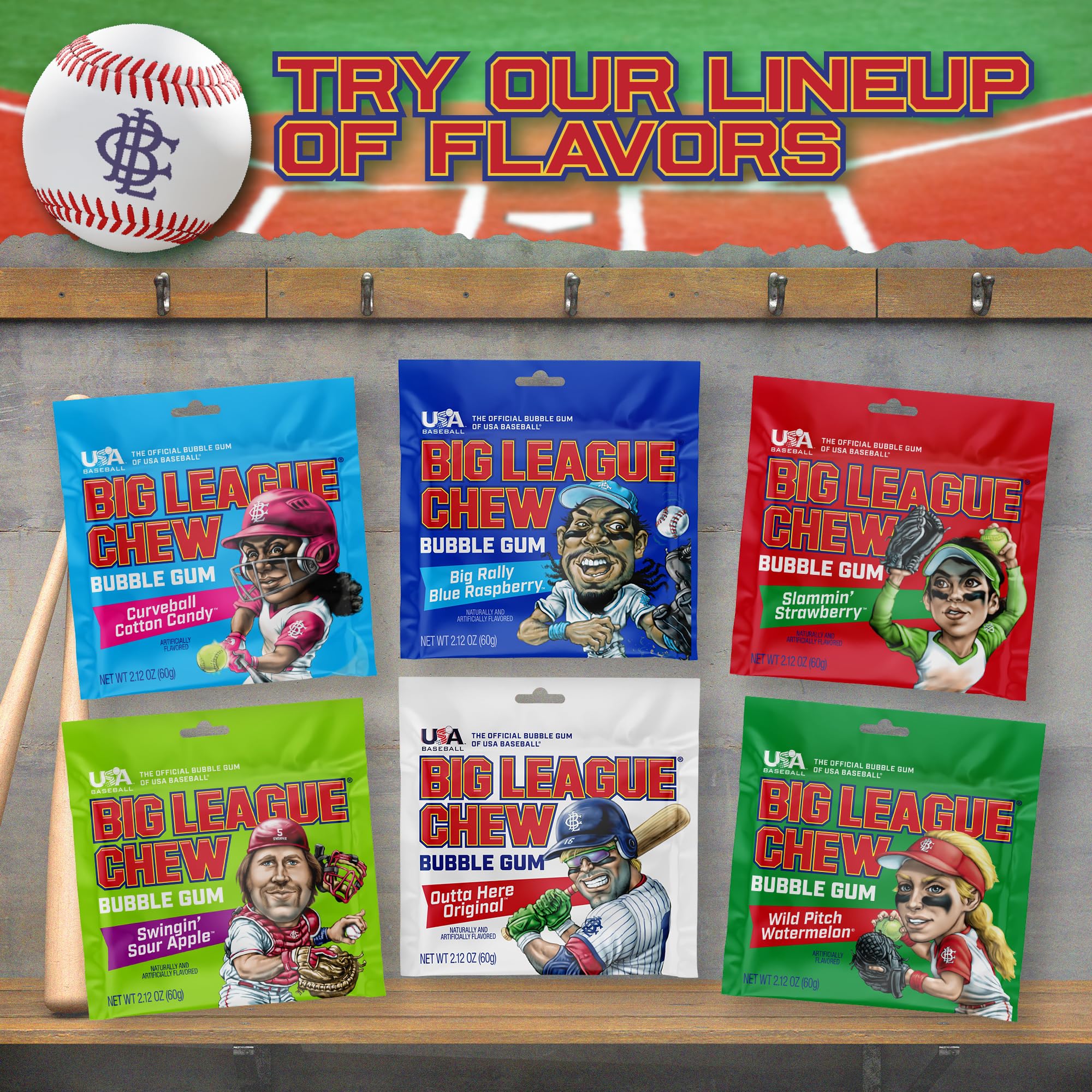 Gift-ready grape gum trio for teammates and coaches