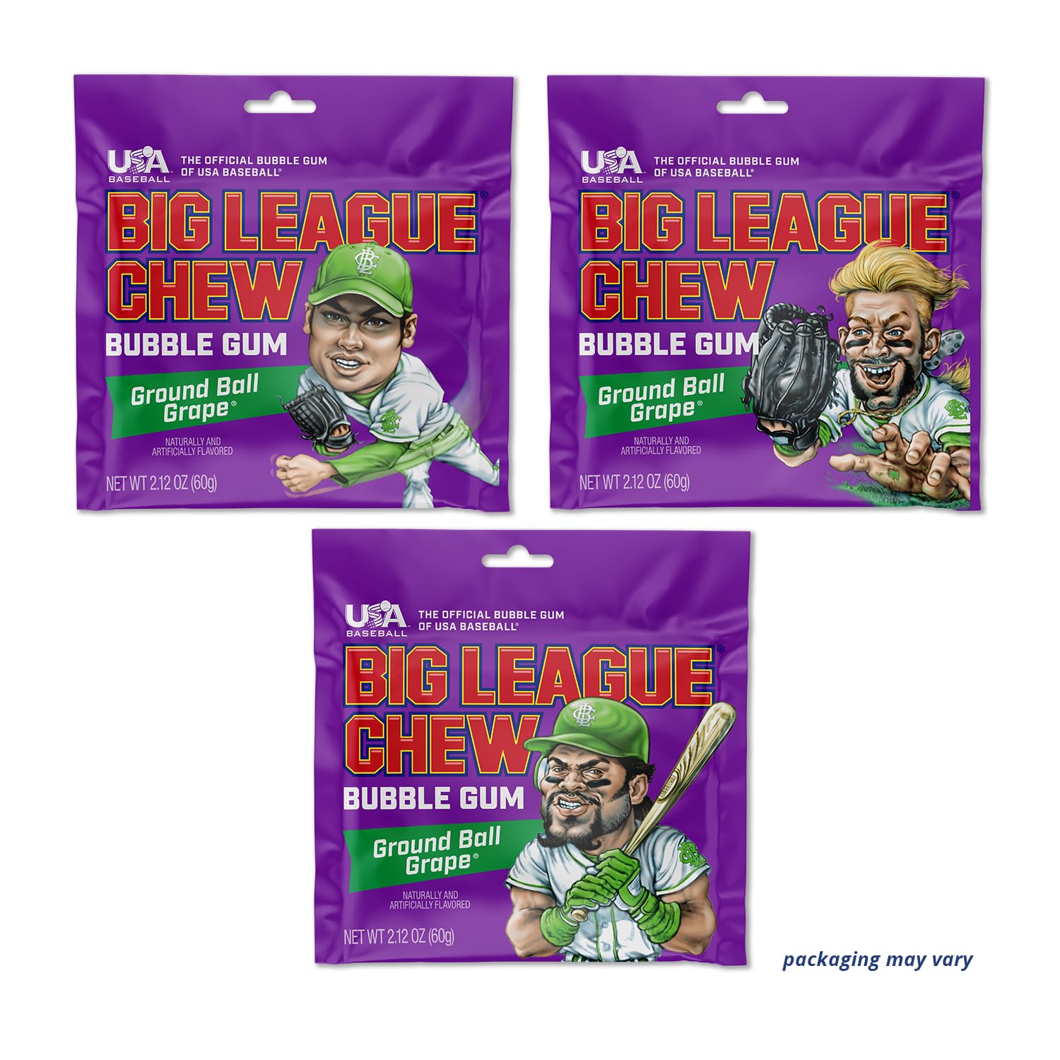Grape flavor with slight acidity ideal for mid-inning snacking.