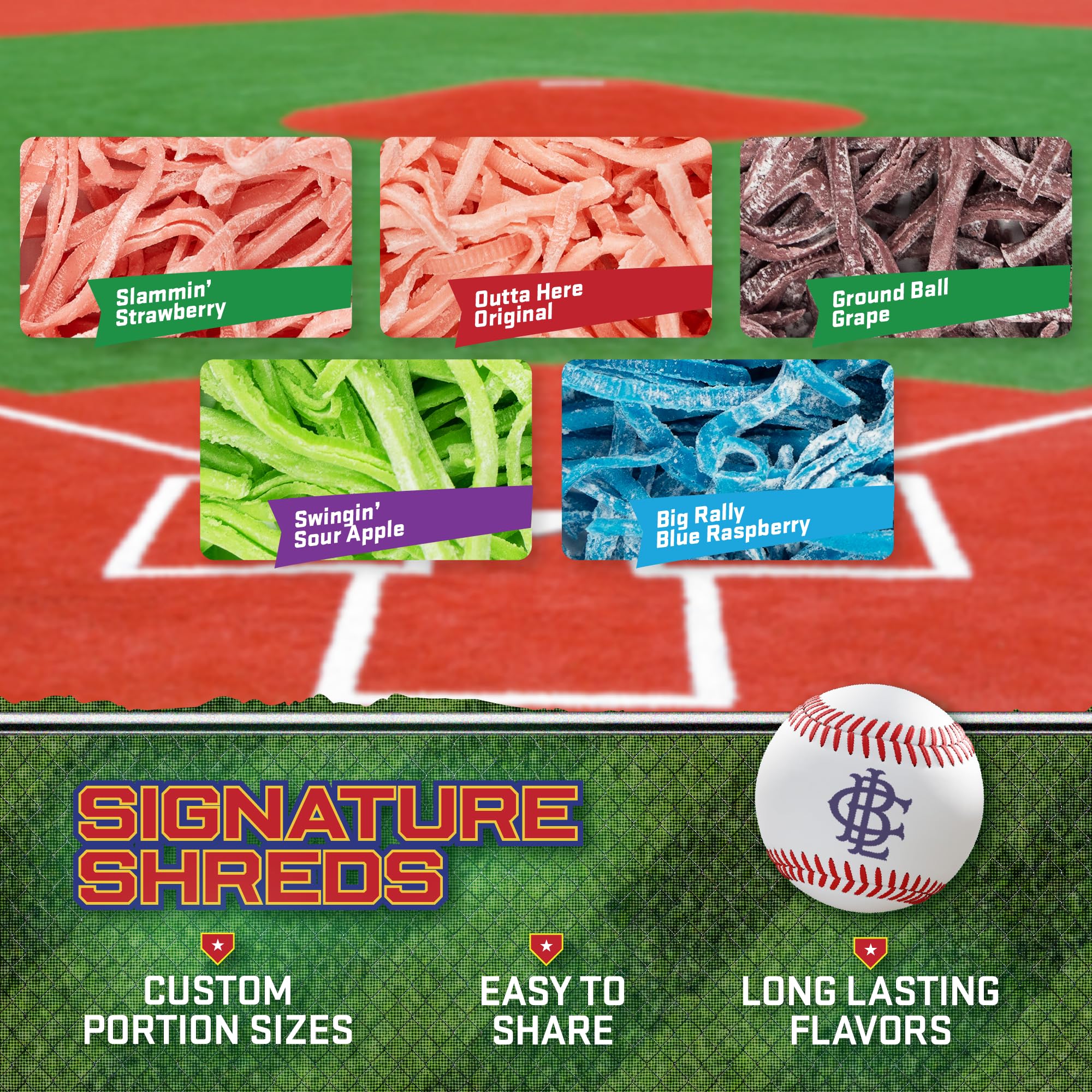 Big League Chew original flavor packet highlighted for classic chew and big bubbles.