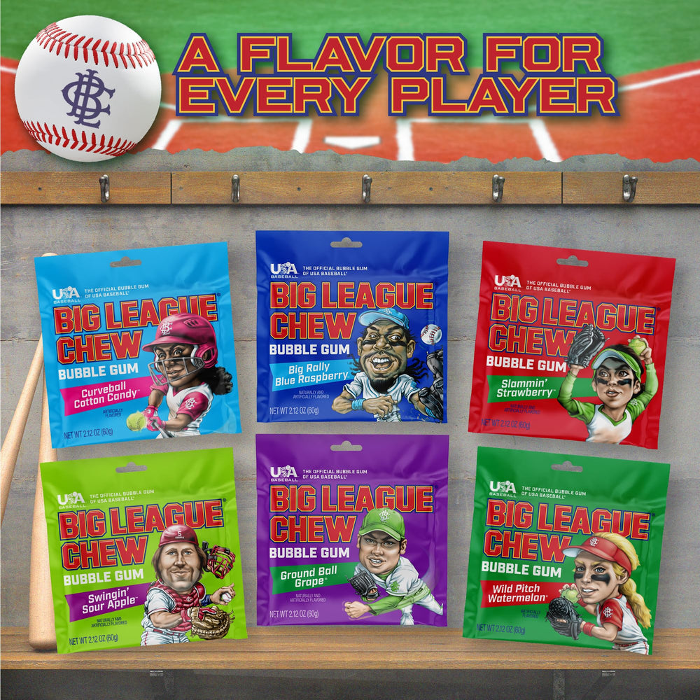 Big League Chew Original gift-ready pack suitable as team gifts.