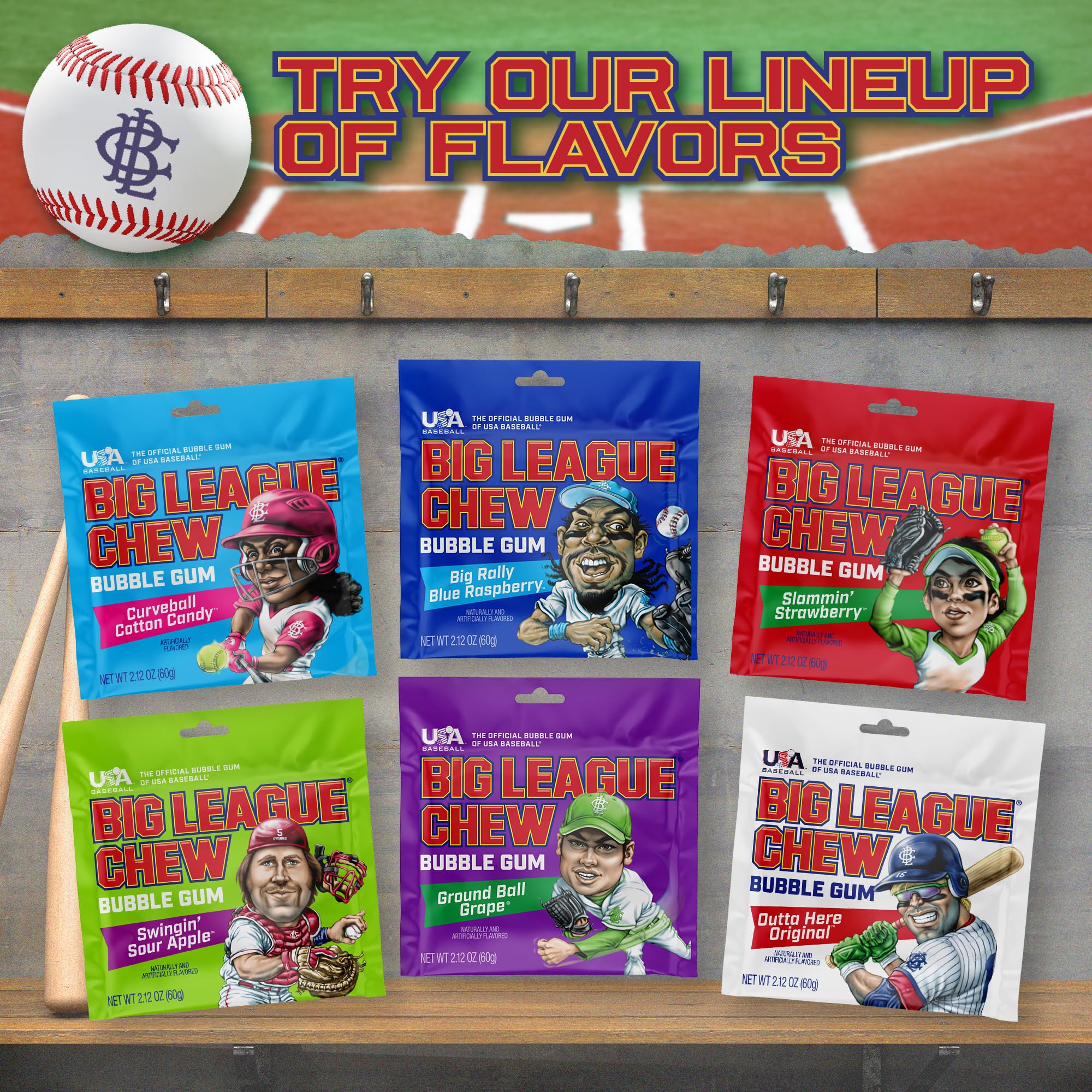 Big League Chew Pink Lemonade 3-pack shown as fun gift for teams.