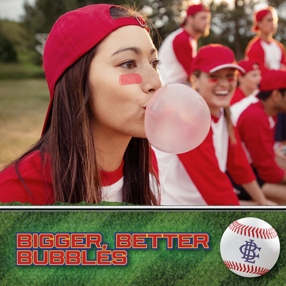 Big League Chew Pink Lemonade shredded gum texture invites long-lasting chewing.