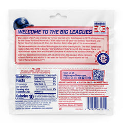 Big League Chew Punch Out Pink Lemonade shredded gum close-up showing soft texture.