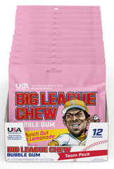 Big League Chew stay-fresh pouch demonstrates flavor preservation for later bites.