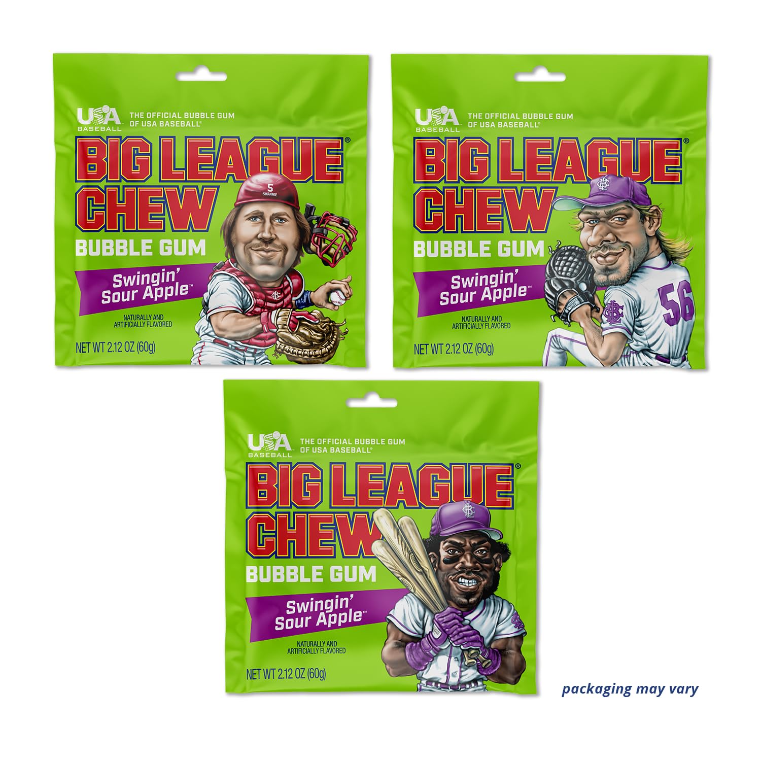 Party table with Big League Chew Swingin' Sour Apple as a fun treat
