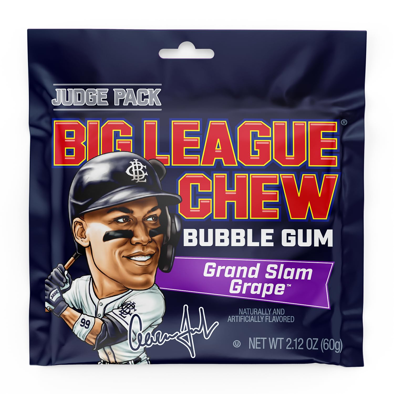 Big League Chew USA Baseball logo confirms official bubble gum status.