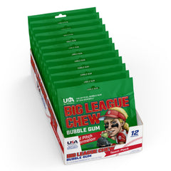 Big League Chew Wild Pitch Watermelon shreds close-up highlighting texture