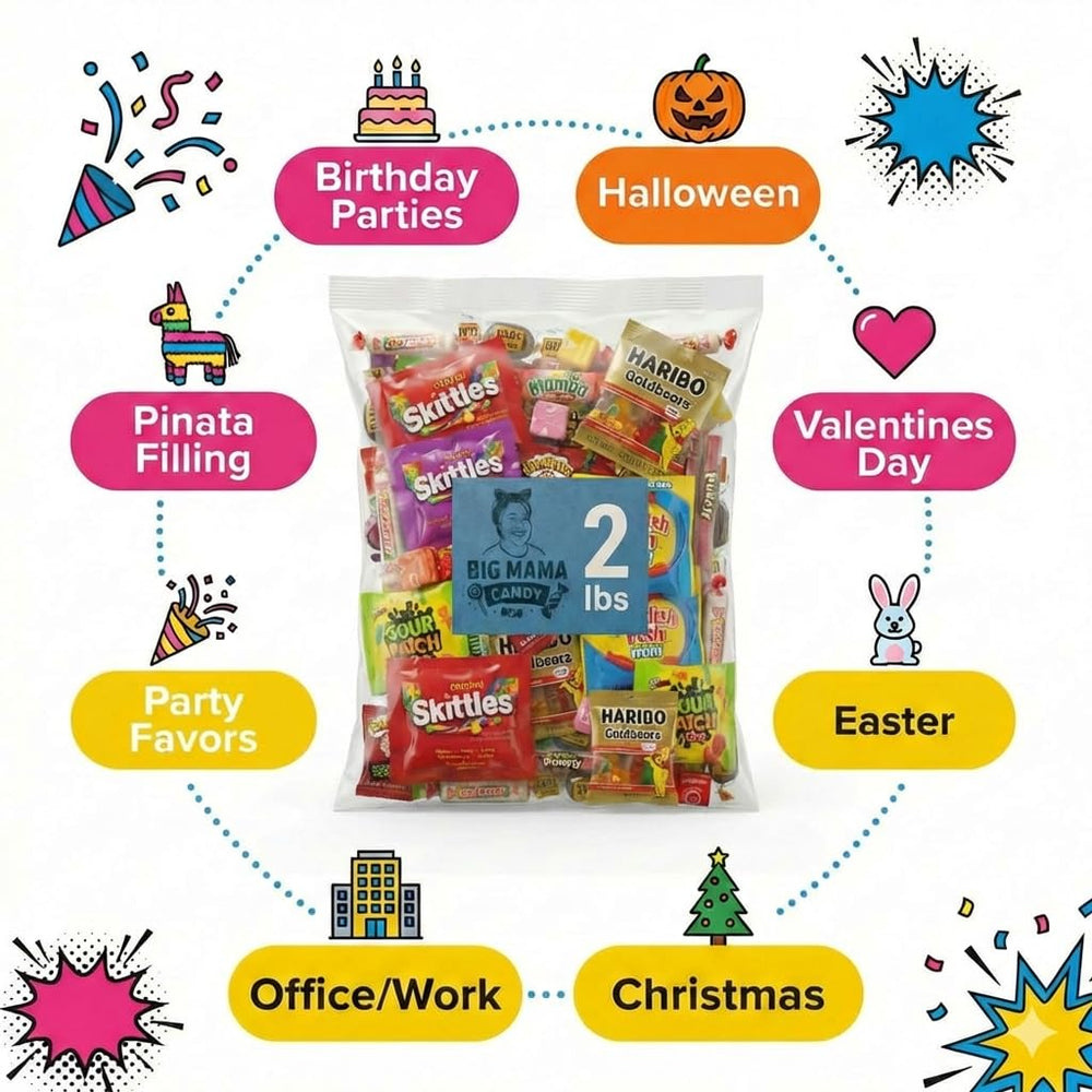 Big Mama Candy pinata candy mix ideal for birthdays.