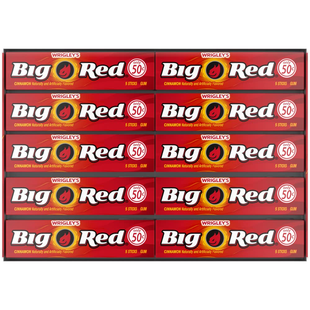 BIG RED bulk gum pack with 40 packs for easy stocking up