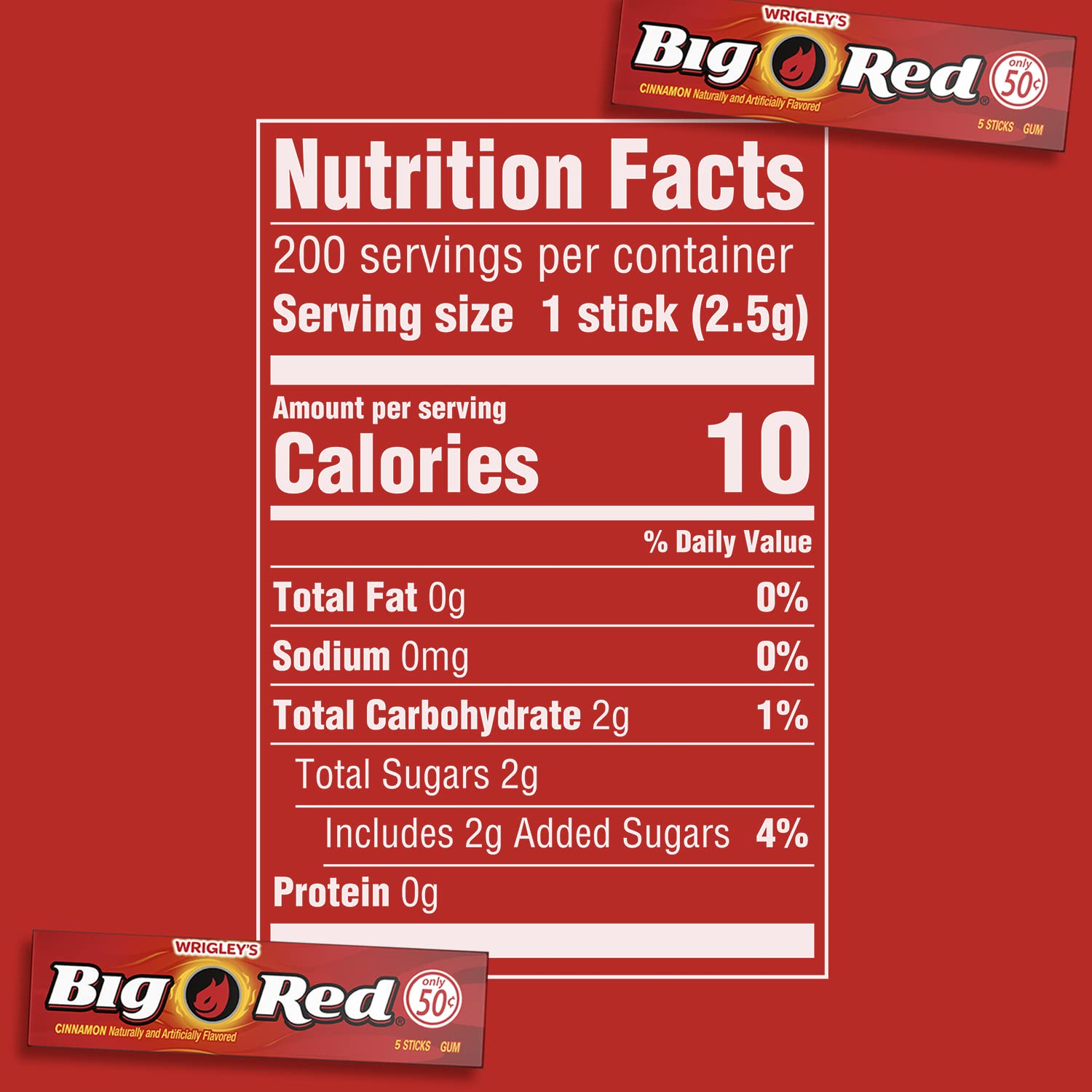 BIG RED gum kept in car or bag for on-the-go freshness