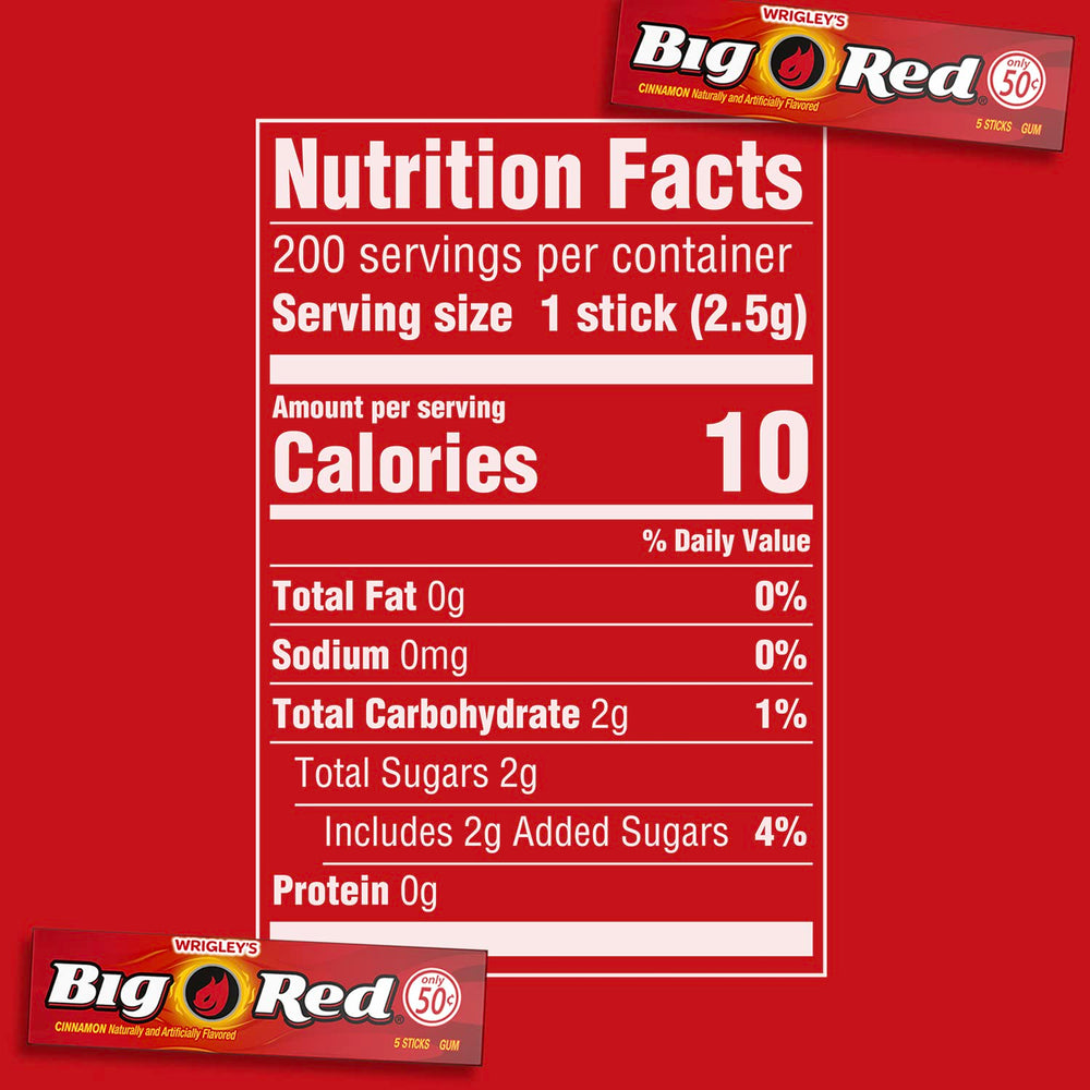 BIG RED gum kept in car or bag for on-the-go freshness