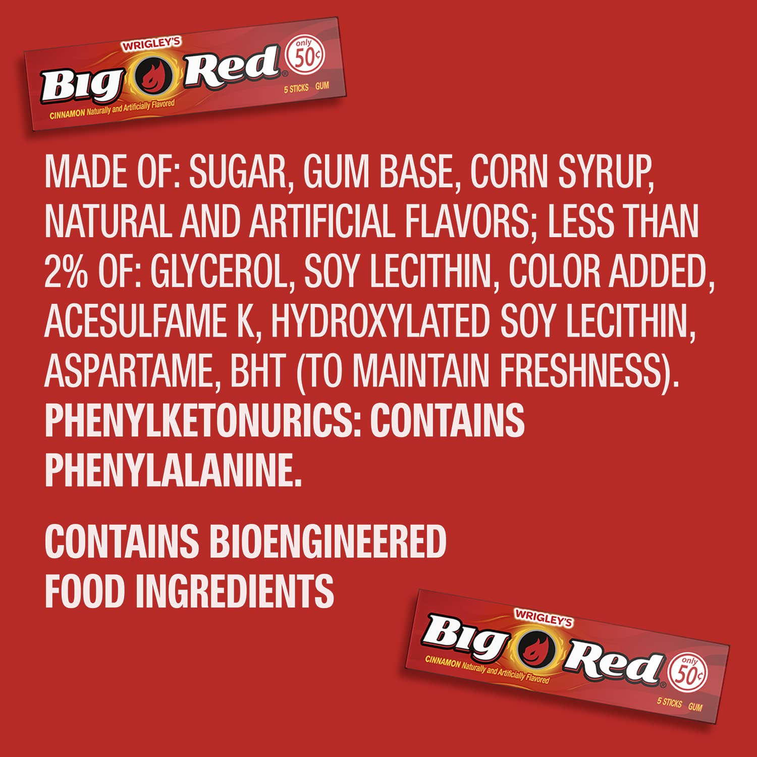 BIG RED Easter basket treat featuring the iconic cinnamon gum