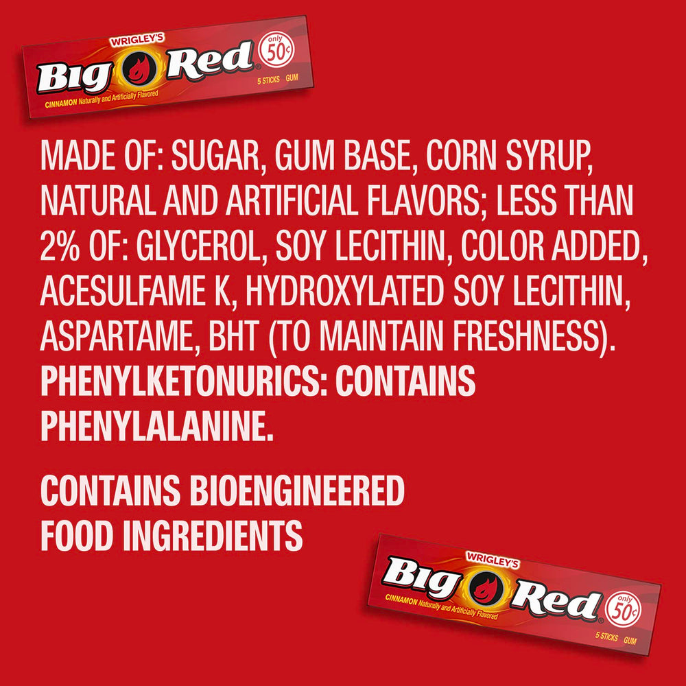 BIG RED Easter basket treat featuring the iconic cinnamon gum