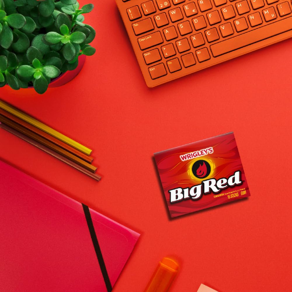BIG RED gum on the go for fresh breath during day