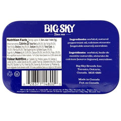 Close-up of smooth texture in Big Sky sugar-free mints