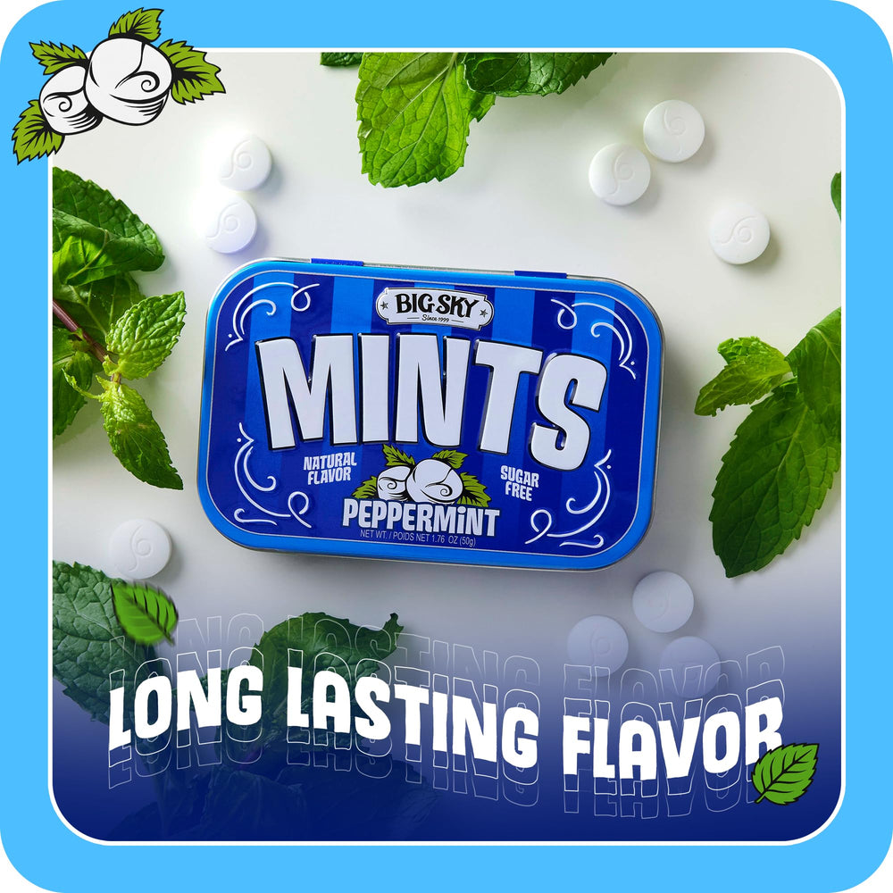 Pocket-size Big Sky mint tin for on-the-go freshness