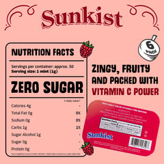 BIG SKY Sunkist Sours Raspberry Lemonade Candy close-up, vivid color details.