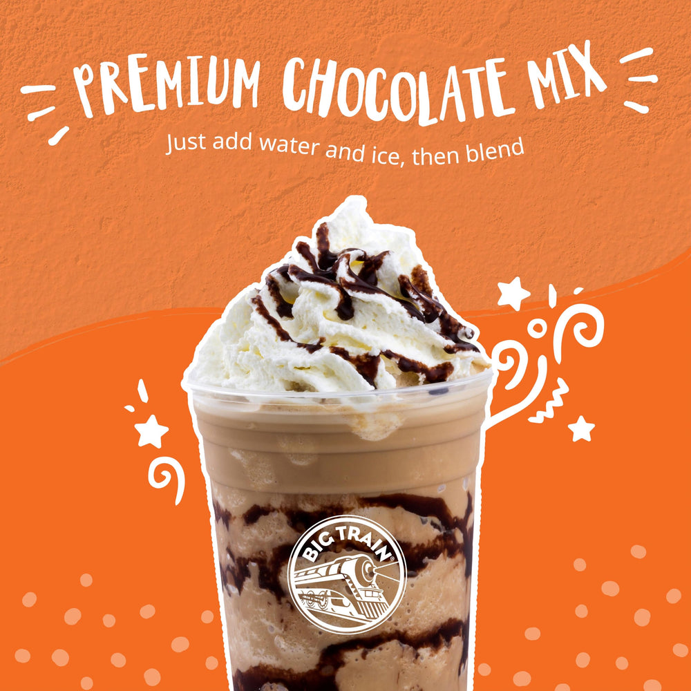 Big Train 20 Below blended frappe with ice, ready to enjoy