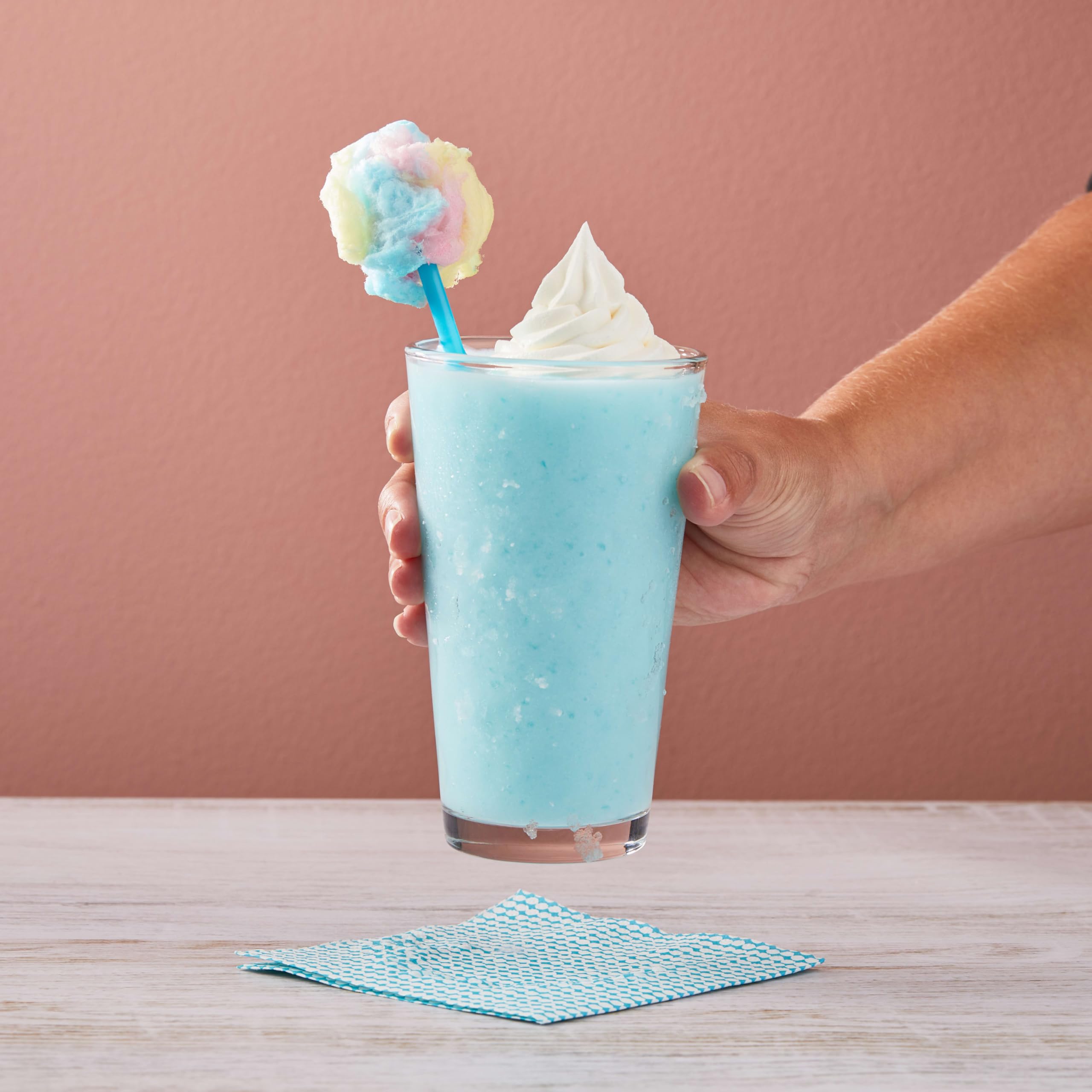 Big Train Kidz Kreamz close up shows fluffy cotton candy swirls
