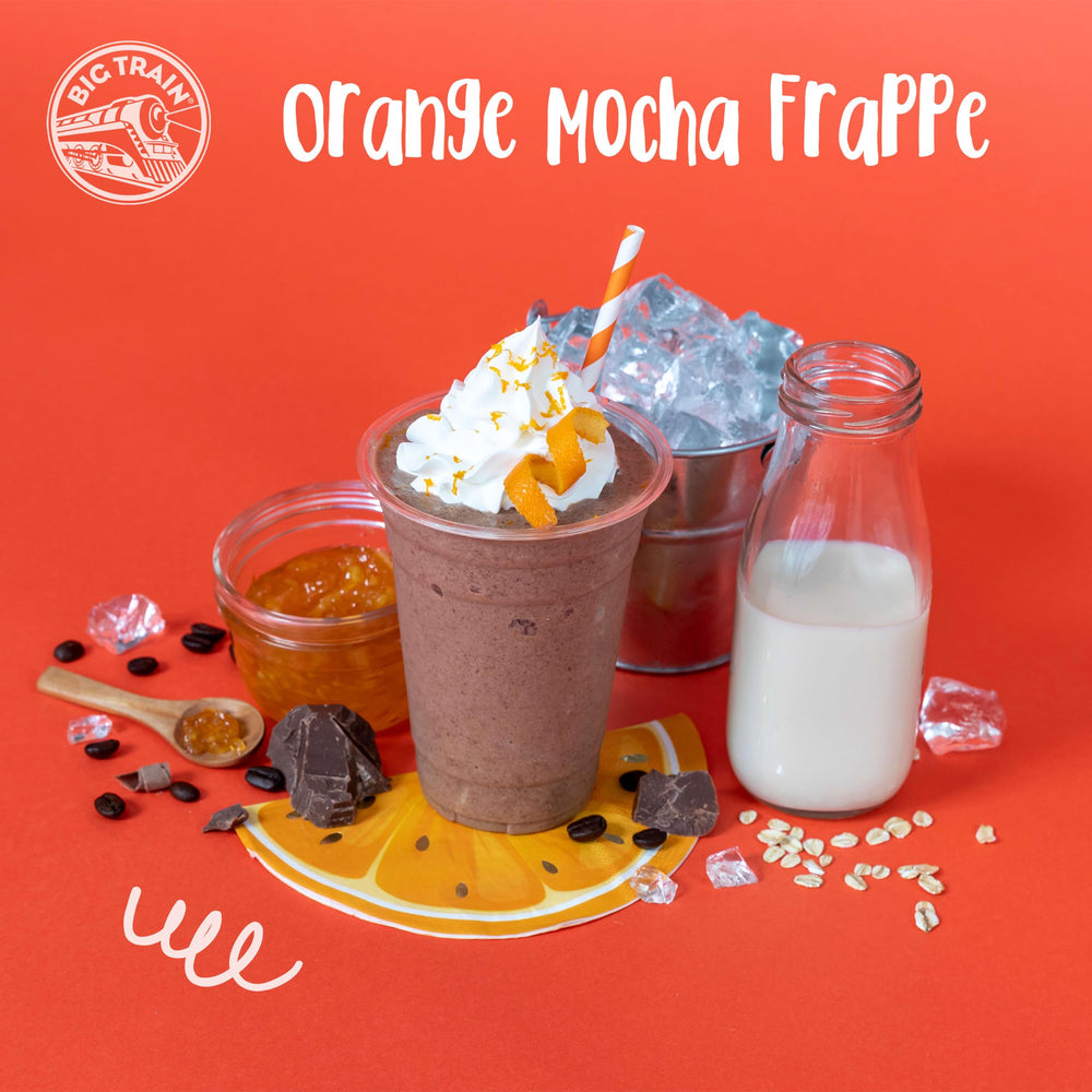 Big Train Mocha Blended Ice Coffee Mix cafe setup inspiration featuring this mix.