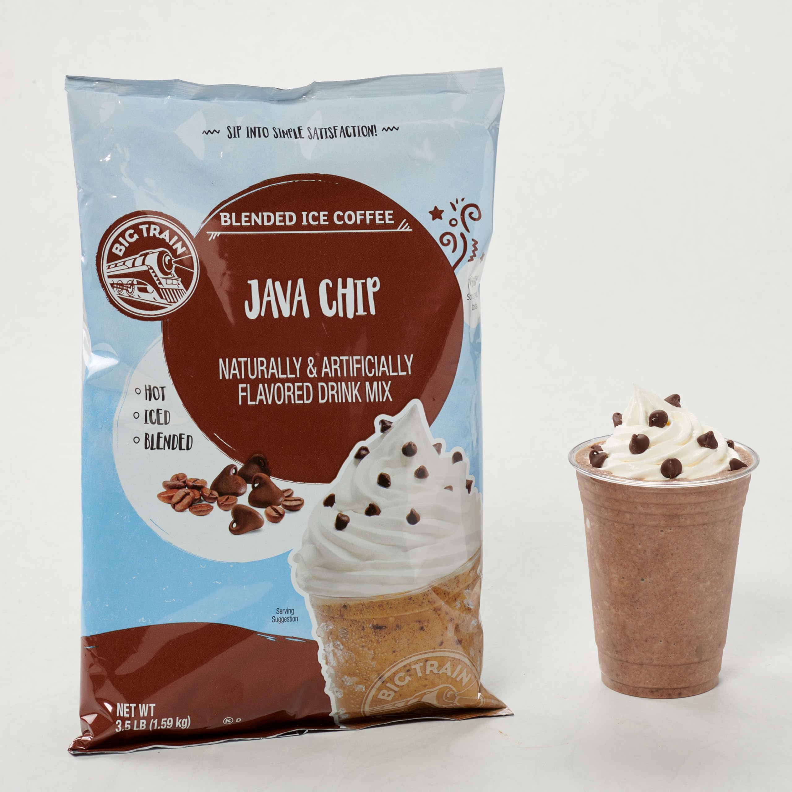 Café-style blended ice coffee at home with Big Train