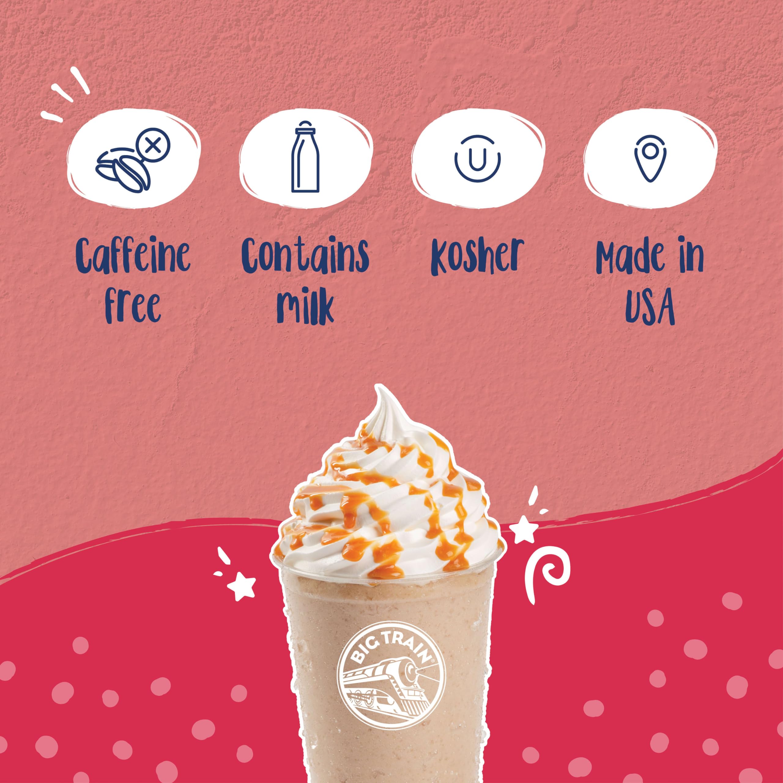 Big Train Vanilla Bean Blended Creme Frappe Mix cafe menu staple with simple prep.