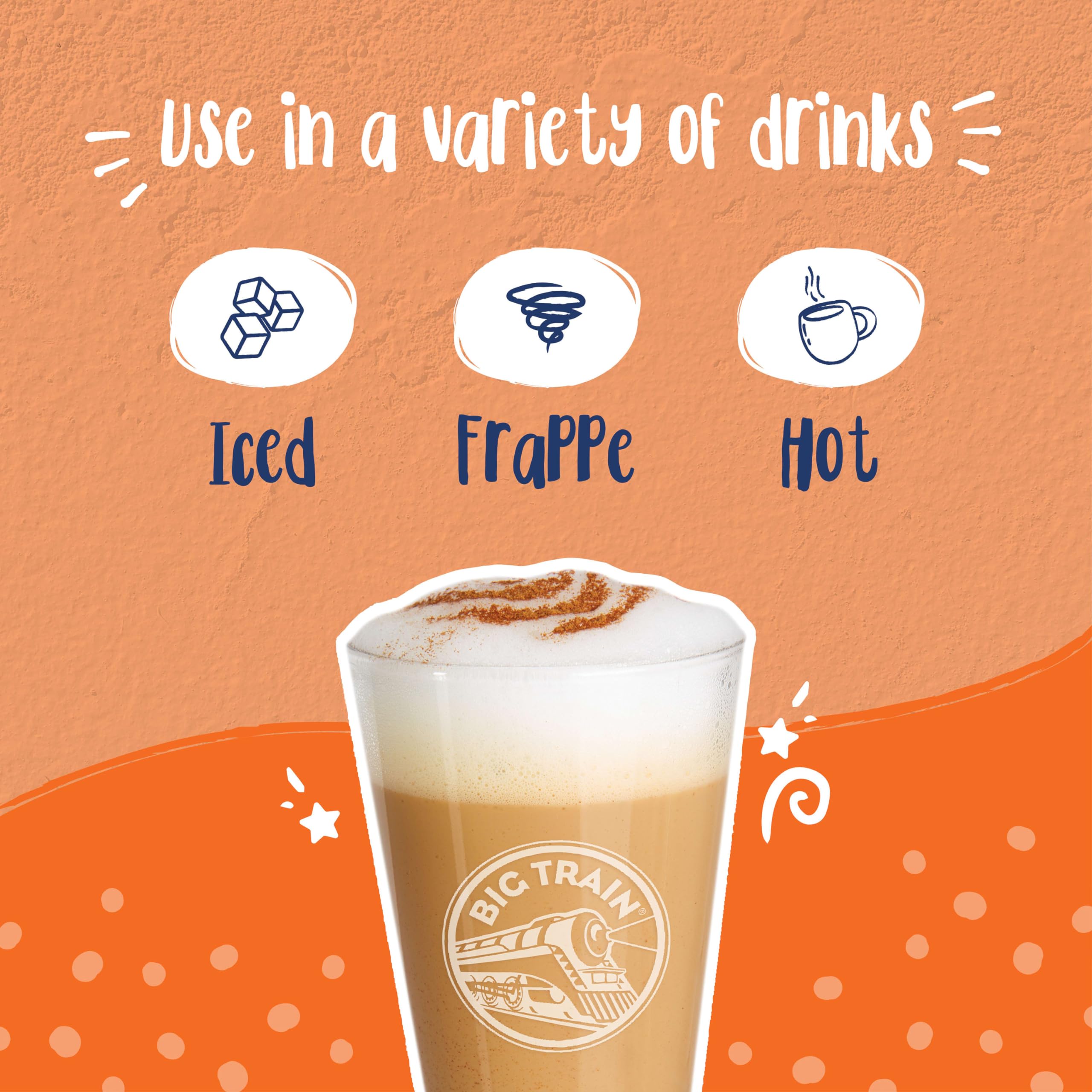 Creamy foamy top on Big Train Vanilla Chai Latte.