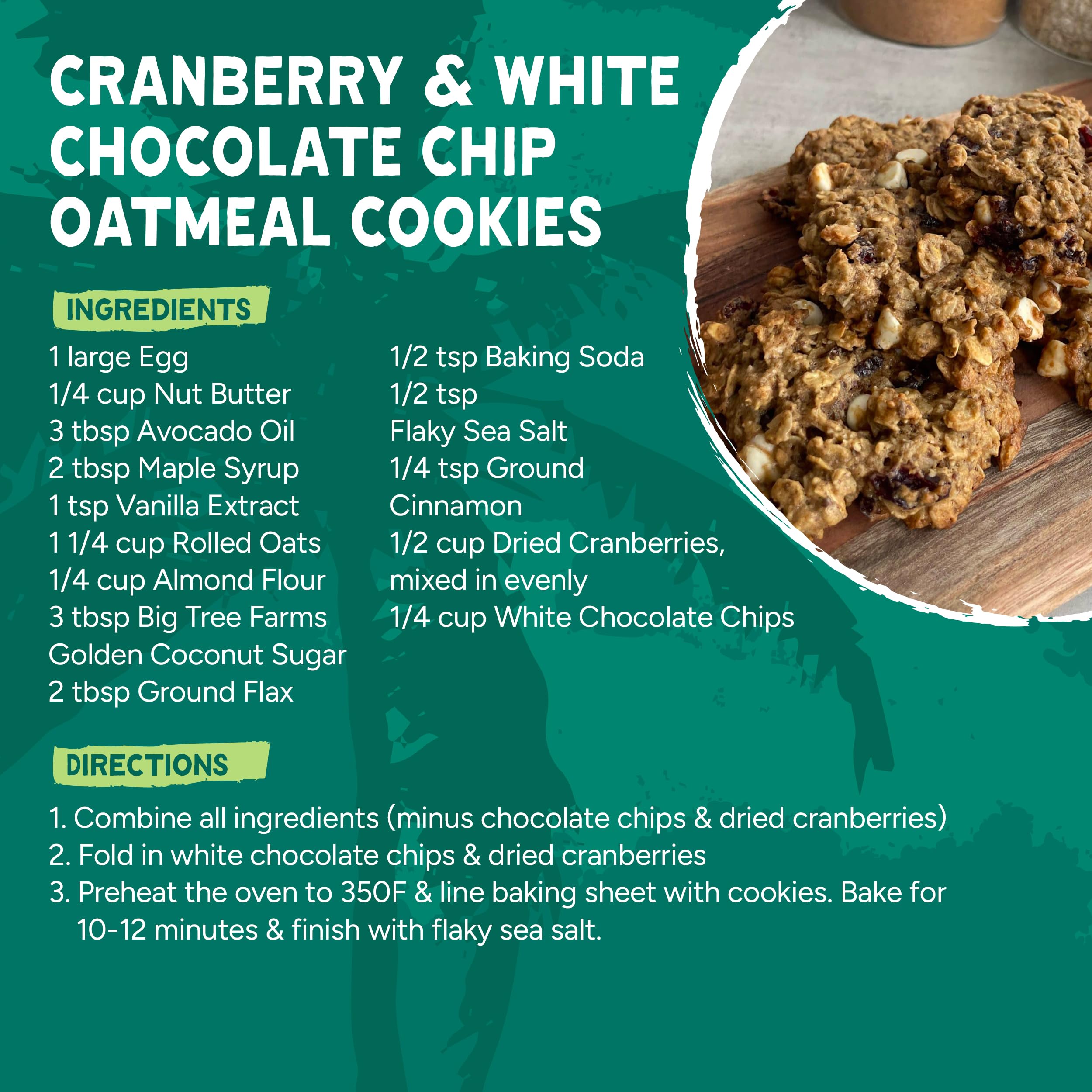 Big Tree Farms Golden Coconut Sugar crystals sprinkled over oats for breakfast