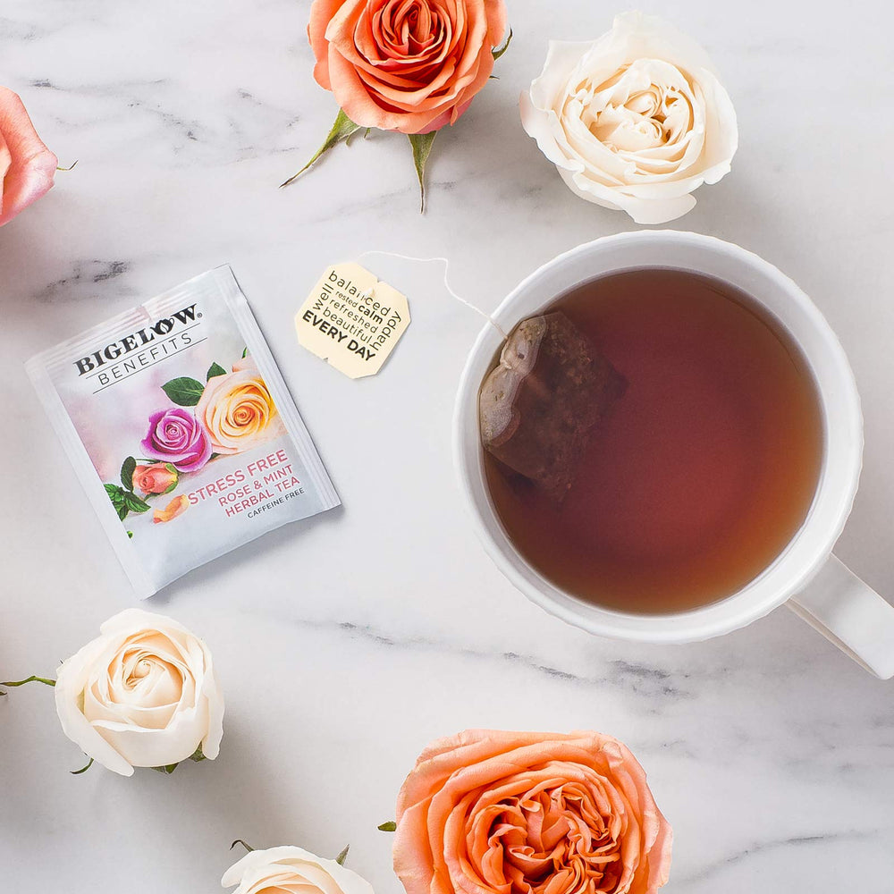 108 Bigelow tea bags in a six-pack for value and convenience