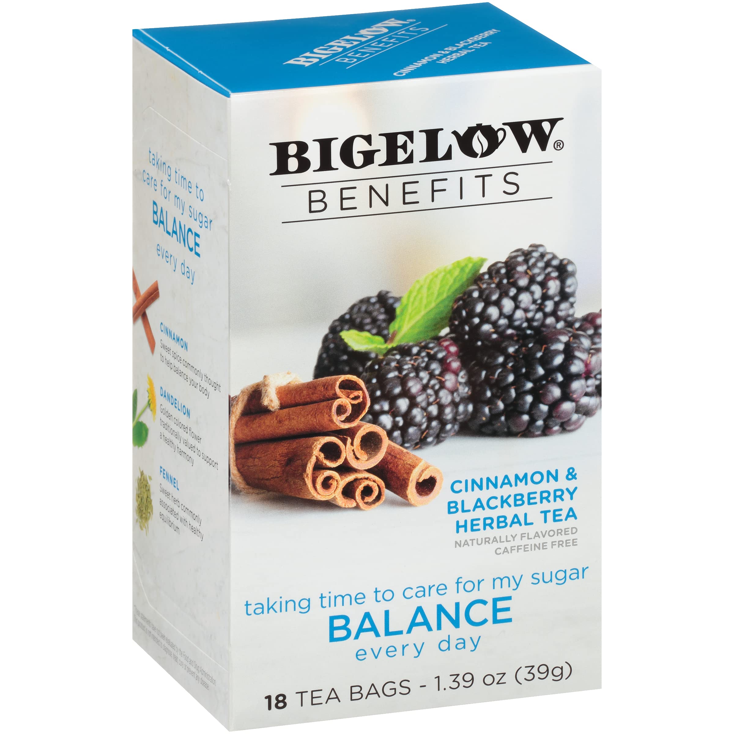 Bigelow Benefits Balance packaging in a six-pack for convenient daily use